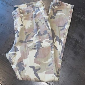 Sanctuary Porkchop Twill Pant Service Camo Camouflage Stretch Jeans‌‌‌‌‌